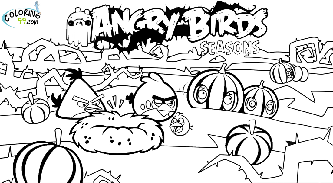 80 Angry Birds Seasons Coloring Pages  Images