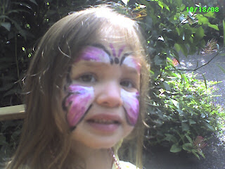 Emily with Butterfly face paint