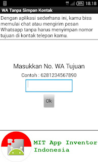 Tutorial App Inventor Bahasa Indonesia Membuat Aplikasi Aplikasi Pengirim WhatsApp Tanpa Simpan Kontak