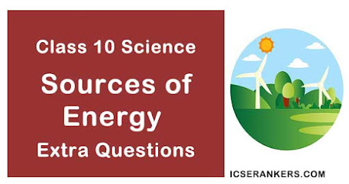 Chapter 14 Sources of Energy Class 10 Science Extra Questions