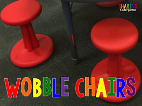 Mary at Sharing Kindergarten's Endorsement of Wobble Seat Chairs 