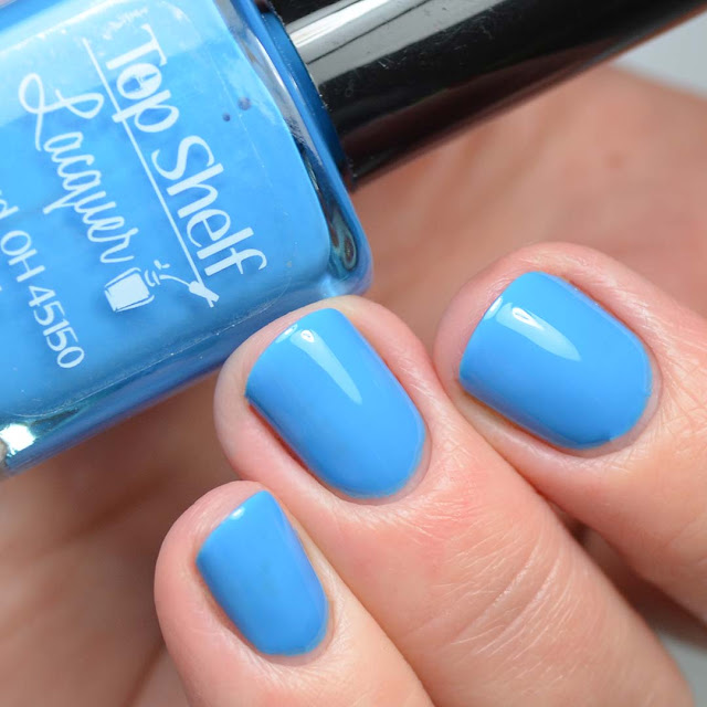 blue nail polish swatch