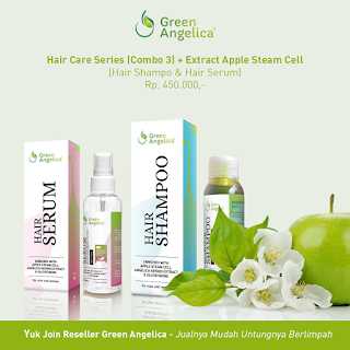 vitamin rambut green angelica, shampoo green angelica, cara paling ampuh mengatasi rambut rontok parah