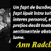 7 februarie: Gândul zilei - Ann Radcliffe