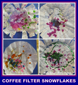 photo of: Coffee Filter Snowflakes via RainbowsWithinReach