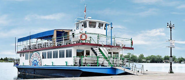 Orillia Cruises - The Island Princess at the town dock.
