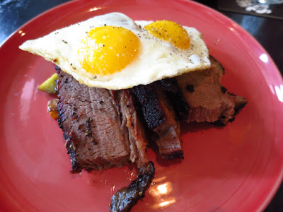 Meatsmith, brisket and eggs