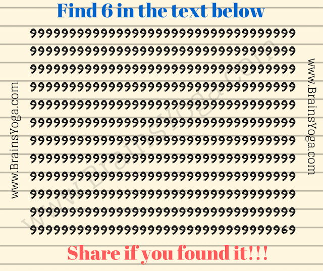 Picture Puzzle of finding hidden number 