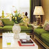 افكار جديدة لديكور غرف المعيشة ( Living Room ) باللون الاخضر ( Green color )