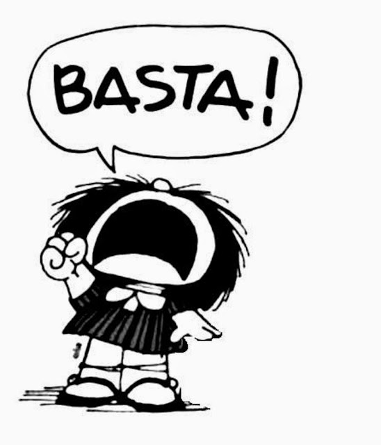 Resultado de imagem para mafalda basta