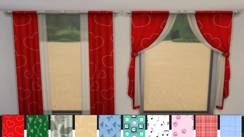 The Sims 4 Window Coverings