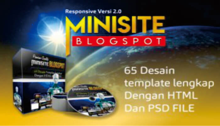 New 65 Desain Minisite Blogspot Responsive Versi 2.0