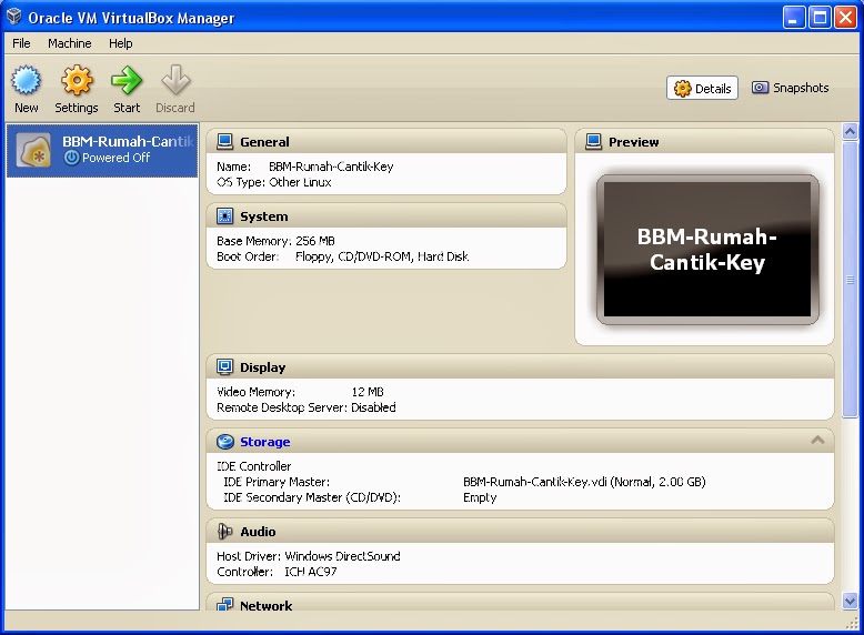Membuat Virtual Mesin Di VirtualBox ~ Rumah Cantik Key