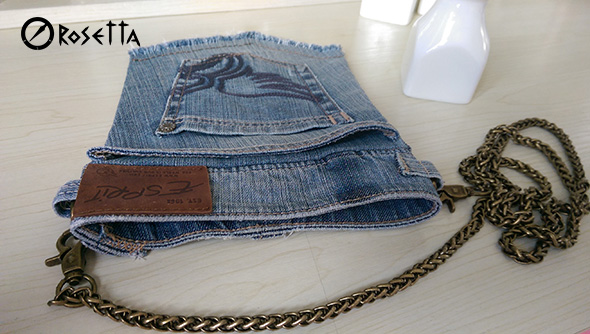 Denim Handbag from old jeans. Сумчка из старых джинс