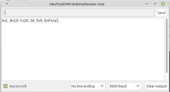 Cara Serial Print Satu Baris Dari Banyak Variabel