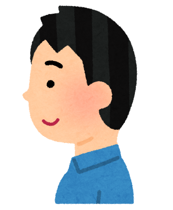 男の子 横顔 イラスト 簡単