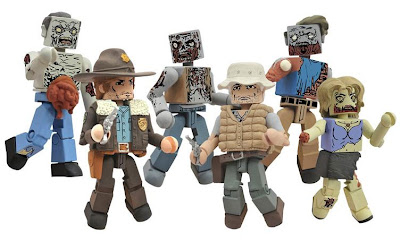 The Walking Dead Minimates Series 1 Two Packs - Rick, Dale and Various Roamer & Lurker Zombies