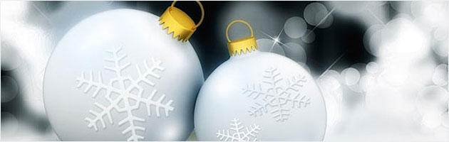 白いクリスマスボールのイラスト | ツリー飾りの写真やイラストの無料素材