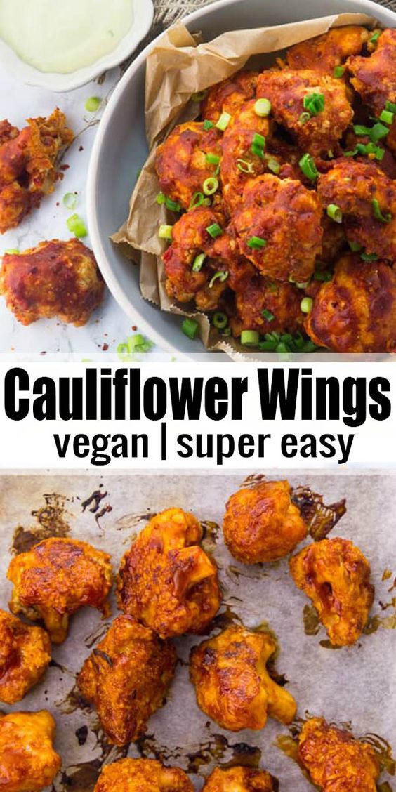 These vegan cauliflower wings are the perfect vegan comfort food! They're super easy to make and so delicious! More vegan recipes at  #vegan #partyfood #wings