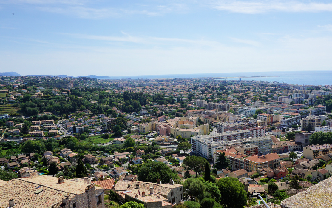 View to east from castle tower