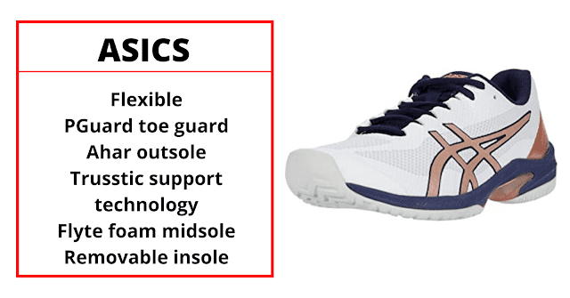 ASICS Court Speed FF Tennis Shoes for plantar fasciitis.