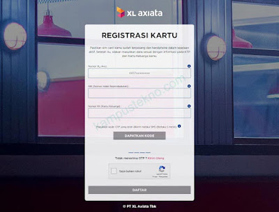 Cara Registrasi Kartu XL