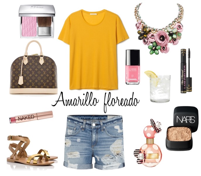 Amarillo Floreado