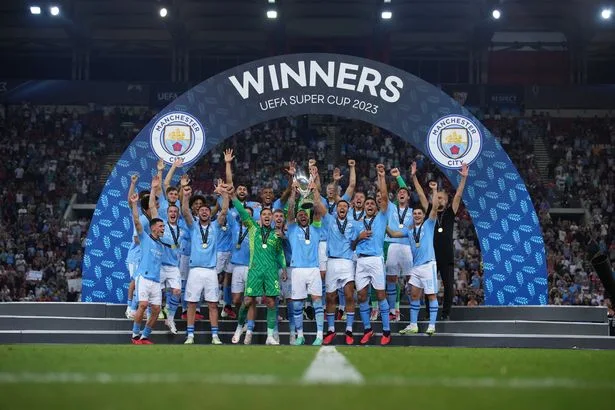 Manchester City fight back to win Super Cup on penalties