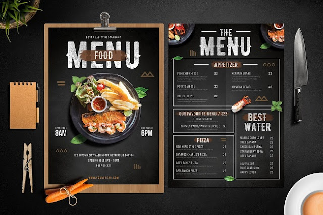 cách thiết kế mẫu menu đẹp