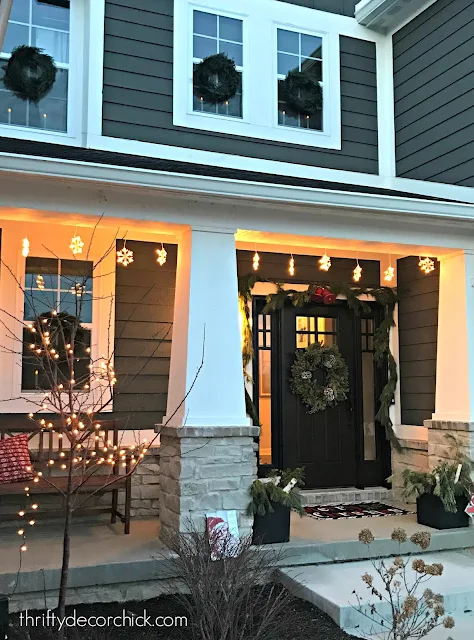 Modern Craftsman exterior porch