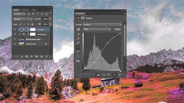 Boost Tone And Contrast Using a Curves Adjustment Layer.