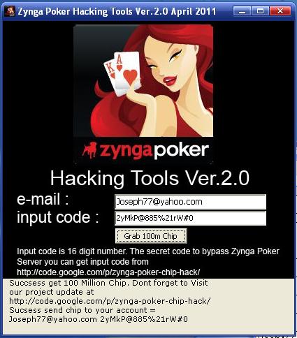 Trick Get Zynga Poker Chips Hack Update 2012
