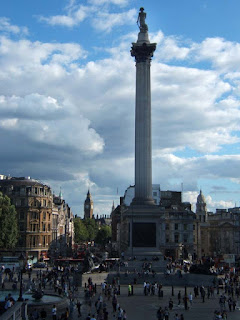 La plaza de Trafalgar, con la Columna de Nelson