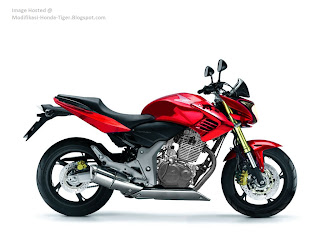 bajaj pulsar, honda tiger red, honda tiger city style, modifikasi honda tiger.