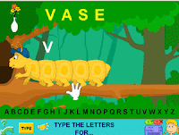 Aprende Inglés con Pipo Online: Gusano - Type the letters (writing)