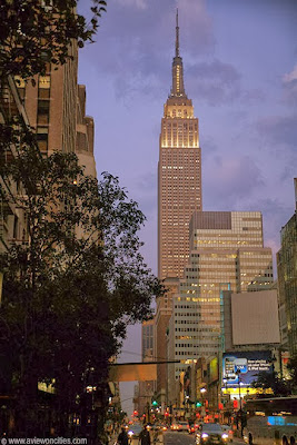 Empire State Building at dusk