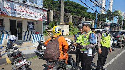 Satlantas Polres Cilegon laksanakan Ops Patuh Maung 2024 