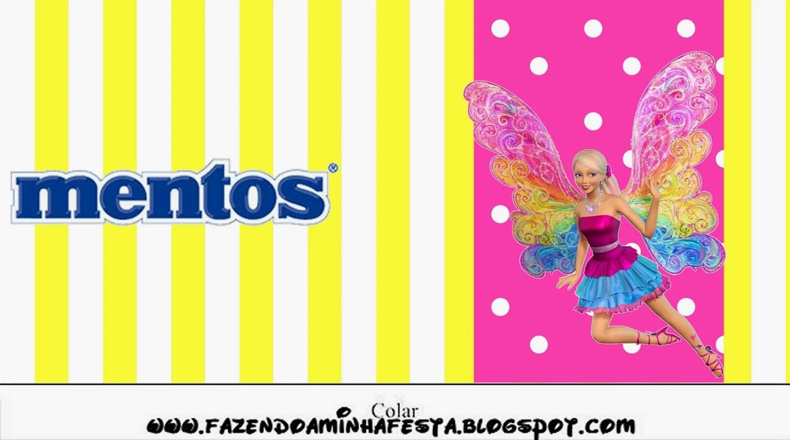 Barbie Fairytopia Free Printable Mentos Labels.