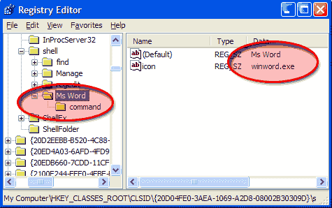 menambahkan ms word di context menu my computer