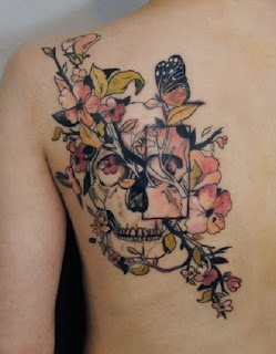 Abstract Flower Tattoo Designs