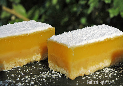 barres au citron, lemon bars, dessert citron, patissi-patatta