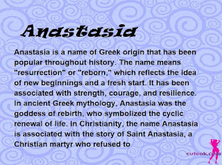 meaning of the name "Anastasia"