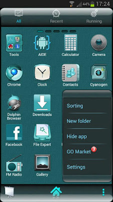 CYANOGEN Go Launcher EX  Theme v1.31 Apk free download