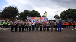 Polres Pandeglang Bersama Stakeholder Gelar Apel Siaga Bencana Tahun 2023