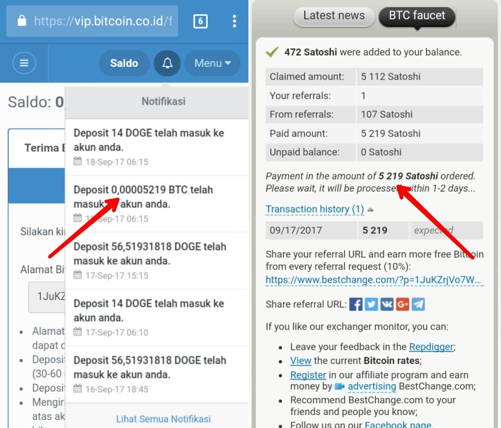 Situs ini sudah berdiri sejak tahun 2007 dan sudah memiliki banyak anggota dan Situs ini sudah terbukti membayar, Sudah banyak orang yang telah membuktikan, termasuk Saya. Berikut bukti Withdraw Bitcoin dari Faucet Bestchange.