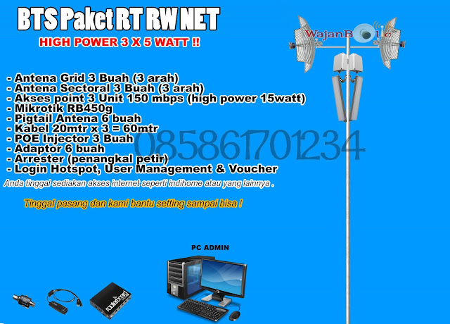 Paket BTS Rt Rw Net up to 30 Km