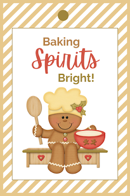 Neutral Baking Spirits Bright Gift Tag