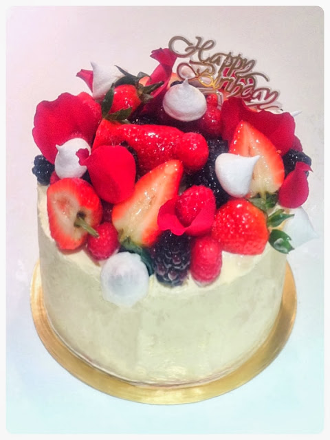 Cherie Kelly's Fresh Cream Strawberry Cake