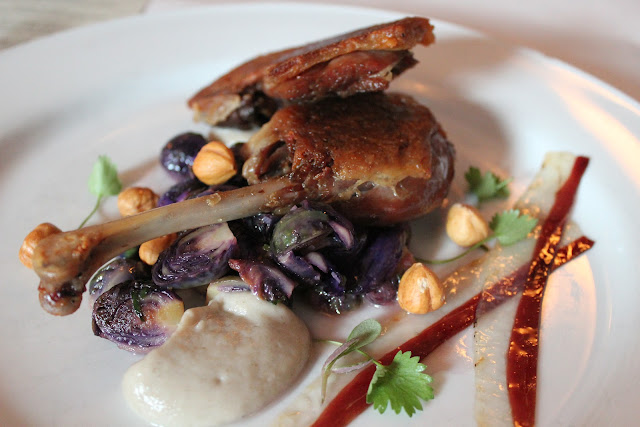 Duo of Rohan duck at Beacon Hill Bistro, Boston, Mass.