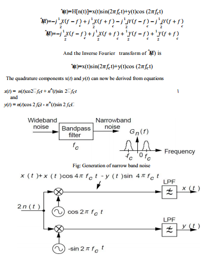 Generation of quadrature components of n(t)